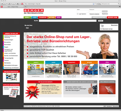 modus-vm realisiert BERGER Onlineshop