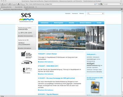 modus_vm gestaltet die neue Website der Stadtentwässerung Stuttgart / SES