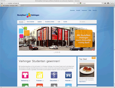 Homepage StudyDeal-Vaihingen