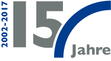 Jubiläumslogo 15 Jahre modus_vm