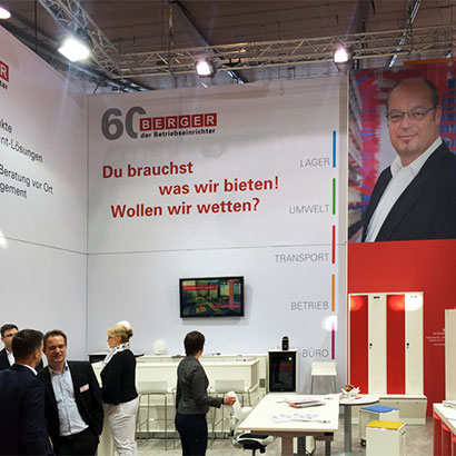 modus_vm gestaltet den Messestand für BERGER und FORUM BETRIEB auf der LogiMAT 2018