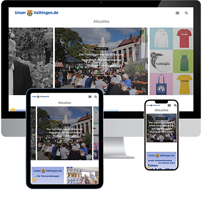 Neues Stadtbezirksportal des Verbund Vaihinger Fachgeschäfte e. V. für Stuttgart-Vaihingen, realisiert von modus_vm